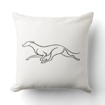 Modern Greyhound Single Line Art Minimalist Throw 