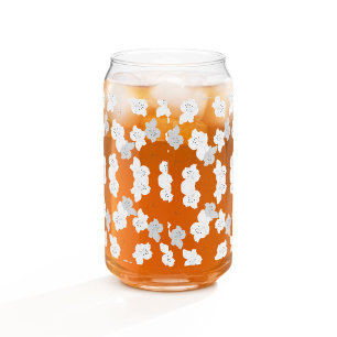 Modern Grid Overlay Glass Tech Style Cup