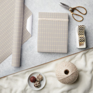 Modern Grid Wrapping Paper