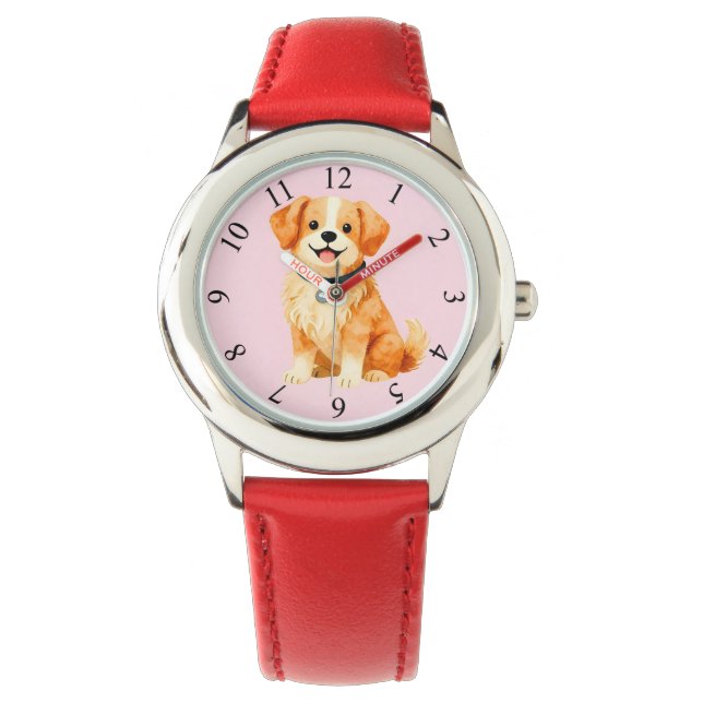 Modern Grooming Dog Personalized Collection Watch (Front)