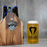 Modern Groomsmen Custom Name Gift with Tuxedo Can Glass<br><div class="desc">Elevate your groomsmen gifts with our custom glass can-a timeless keepsake that combines style and personalization. The sleek silhouette of a tuxedo sets the tone, while beneath it, the groomsman’s name and the wedding date add a touch of individuality. Crafted for those who appreciate both sophistication and sentiment, this personalized...</div>