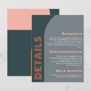 Modern Groovy Arch Retro Wedding Details