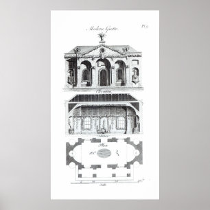 Modern Grotto, from 'Grotesque Architecture or Rur Poster