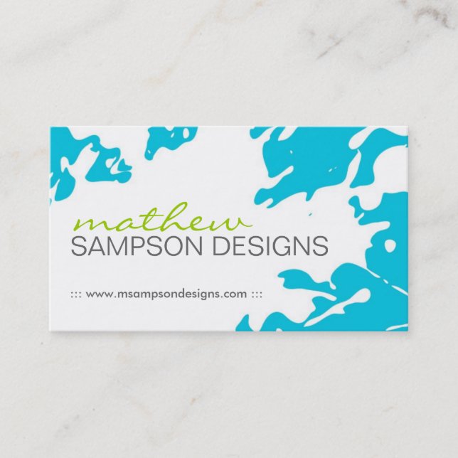 Modern Grunge Business Card (Front)