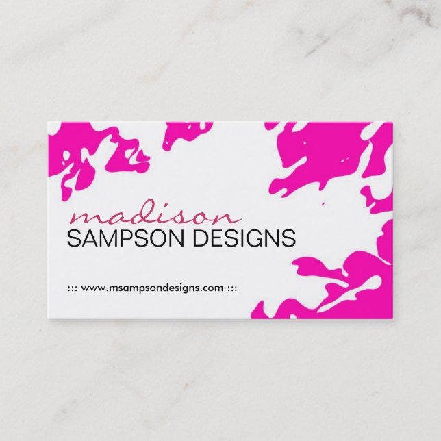 Modern Grunge Business Card (Front)