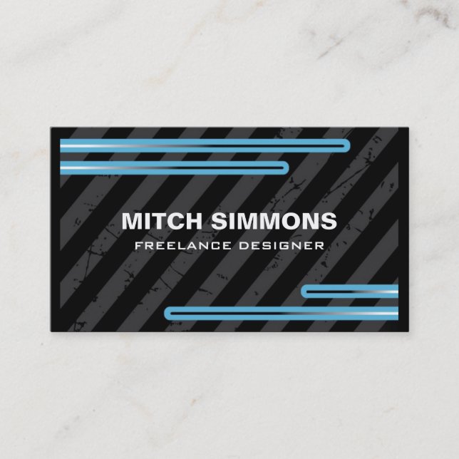 Modern Grunge Business Cards (Front)