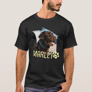 Modern Grunge Playful Simple Custom Pet Photo T-Shirt