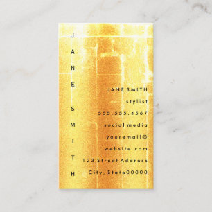 Modern Grunge with Vertical Text Business Card
