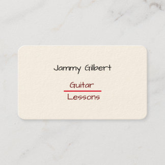 Modern·Guitar Lessons Business Name Card 