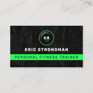 Modern gym inspired  business card