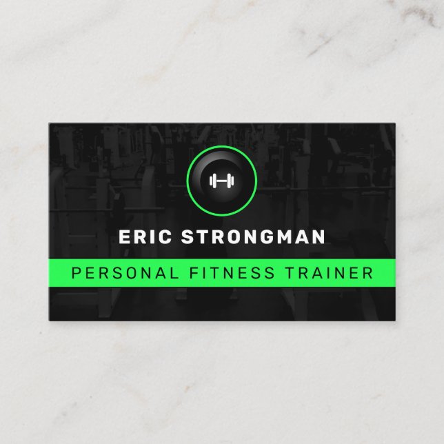 Modern gym inspired  business card (Front)