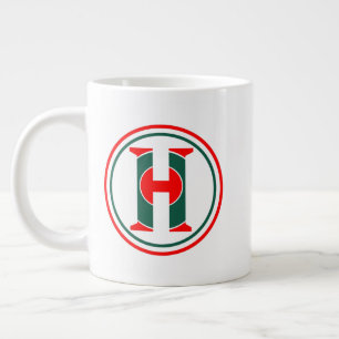 Modern H Letter Logo  Large Coffee Mug