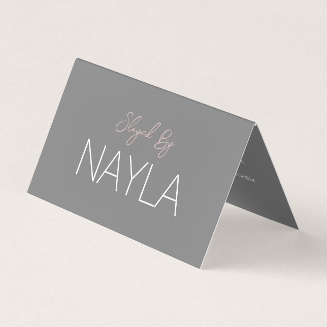 Modern Hair/Wig/Bundles folded Maintenance Card (Front)