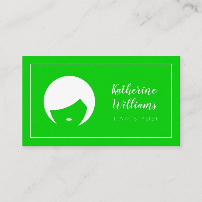 Modern Hairstylist Business Card (Front)