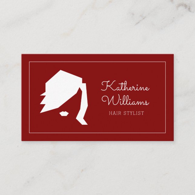 Modern Hairstylist Business Card (Front)