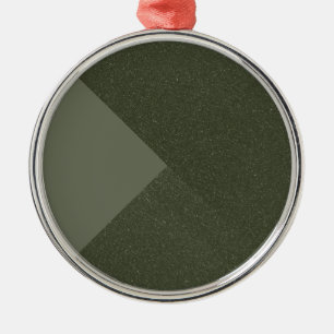 Modern Half-Tone Moss Green Ornament