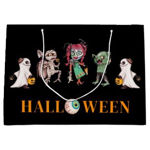 Modern Halloween  black Gift Bag