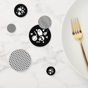 Modern Halloween Ghost Skeleton Confetti