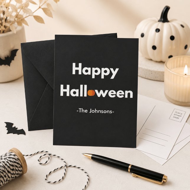 Modern Halloween Postcard – Personalized (Creator Uploaded)