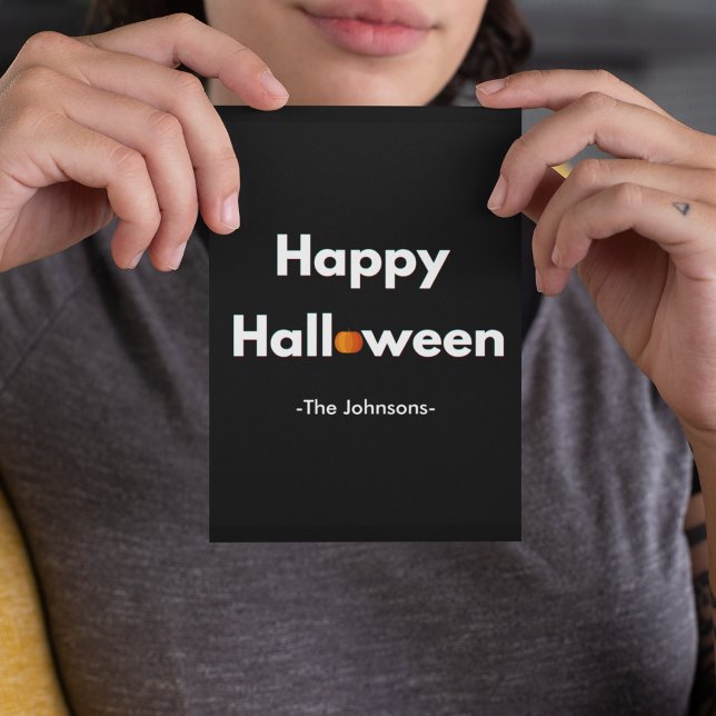 Modern Halloween Postcard – Personalized (Creator Uploaded)