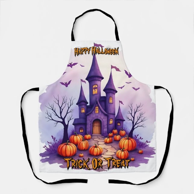 Modern Halloween Spooky Cute Collection Apron (Front)