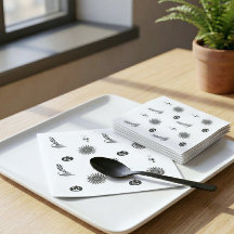 Modern Halloween Witchcore Party Napkins
