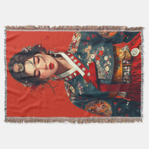 Modern Hanbok Portrait Blanket