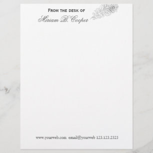 Modern hand drawn Professional Pen From the Desk Letterhead