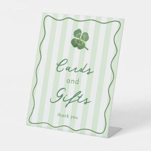 Modern Hand-Drawn St Patrick's Cards And Gifts Pedestal Sign