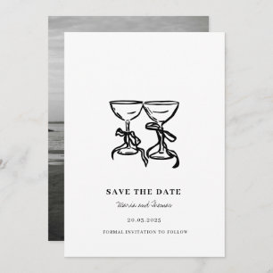 Modern Hand Drawn Wedding Save the Date
