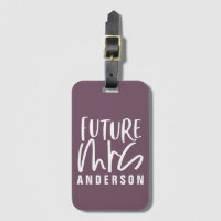 Modern hand lettered script calligraphy future Mrs