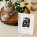 Modern Handlettering Script Custom photo wedding Table Number<br><div class="desc">Add personality to table numbers by using favourite photos for each table to see. Customize each image and think about the guests that will be sitting around the table, an instant conversation starter for your wedding attendees. Featuring a handlettering script that's customizable. Personalize with the bride and groom's names and...</div>