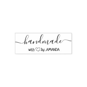 modern handmade self-inking stamp