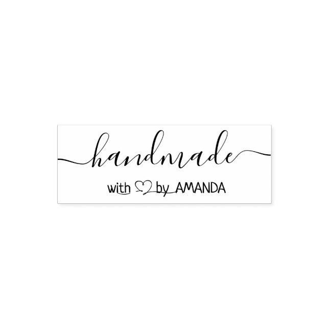 modern handmade self-inking stamp (Design)