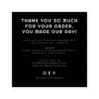 Modern handmade with love thank you