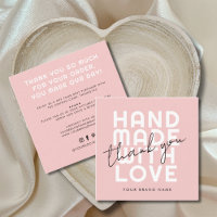 Modern handmade with love thank you