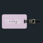 Modern Handwriting Calligraphy Name Simple Luggage Tag<br><div class="desc">Modern font combined with handwriting calligraphy.</div>