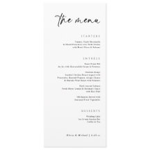 Modern Handwriting Elegant Wedding Dinner