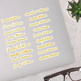 Modern Handwriting Name (18 Styles) - Gold