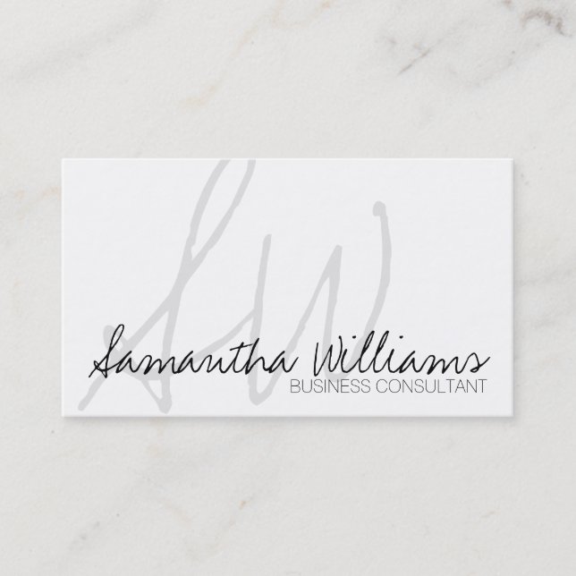 Modern Handwriting Professional Business Cards (Front)