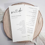 Modern Handwriting Simple Heart We Do Wedding Program<br><div class="desc">Celebrate your special day with these modern wedding programs, featuring “we do” in chic handwritten script with a sweet heart detail. The clean, minimalist design highlights your names, date, and ceremony order in a stylish and timeless layout. Perfect for couples who love contemporary wedding trends with a touch of romance,...</div>