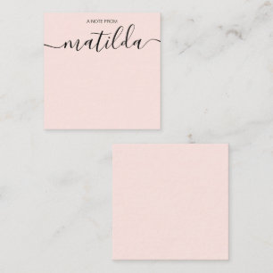 Modern Handwritten Calligraphy Simple Note Card