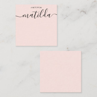 Modern Handwritten Calligraphy Simple Note Card