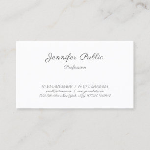 Modern Handwritten Elegant Minimalist Template Business Card