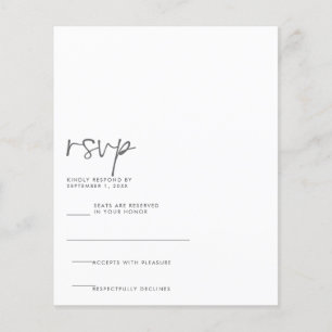 Modern Handwritten RSVP Card