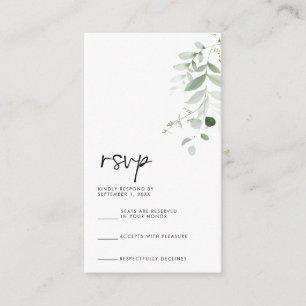 Modern Handwritten RSVP Card