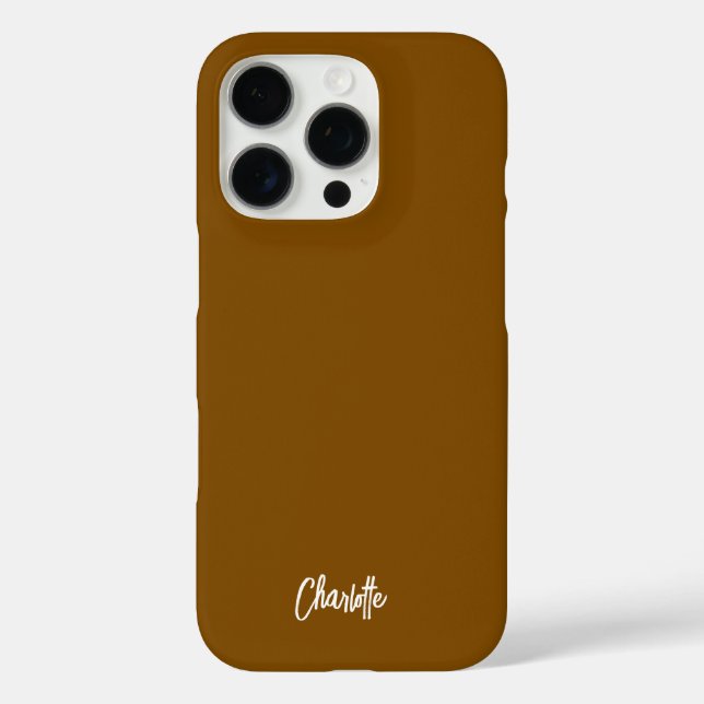 Modern Handwritten Script Custom Case-Mate iPhone Case (Back)