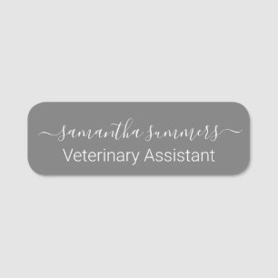 Modern Handwritten Script Custom Font Name Tag