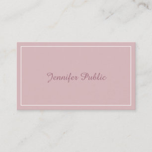 Modern Handwritten Script Elegant Colours Template Business Card