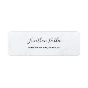 Modern Handwritten Script Elegant Marble Simple